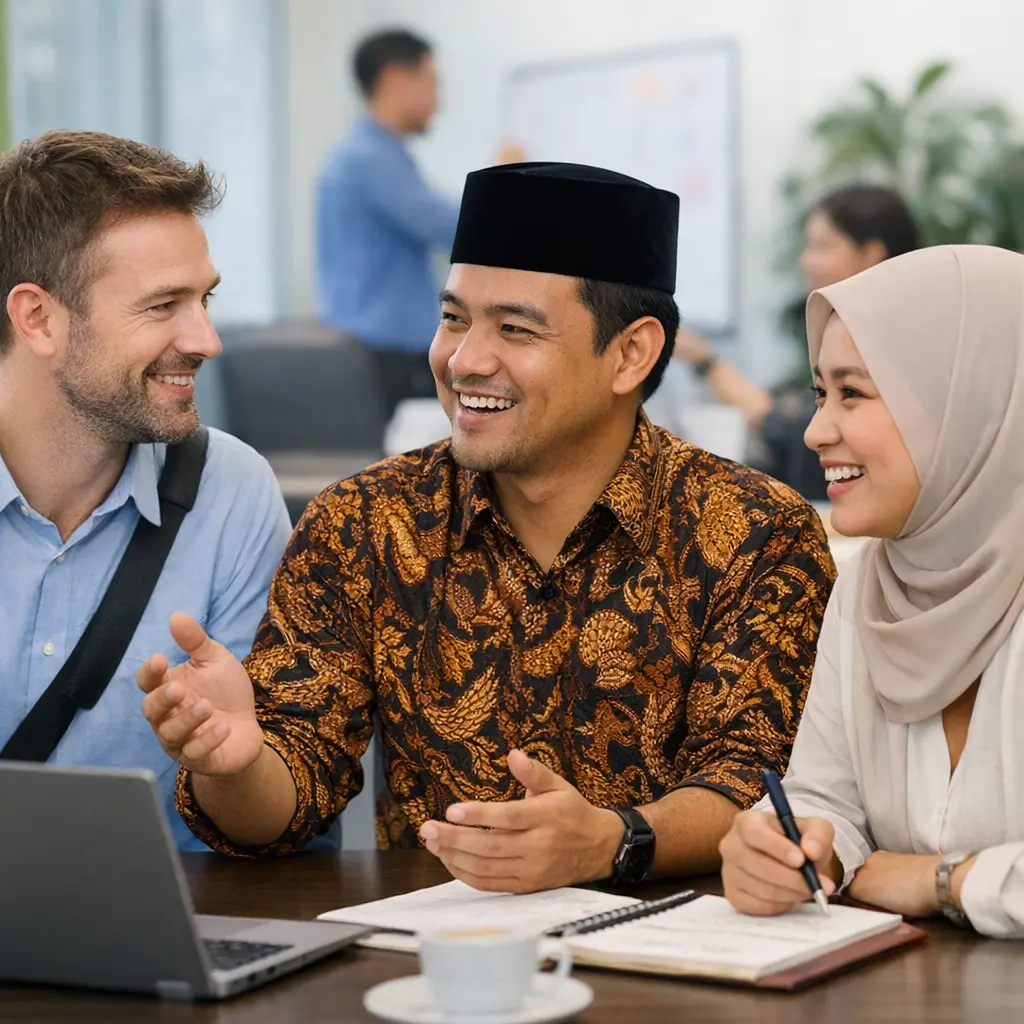 Students studying in a new city
